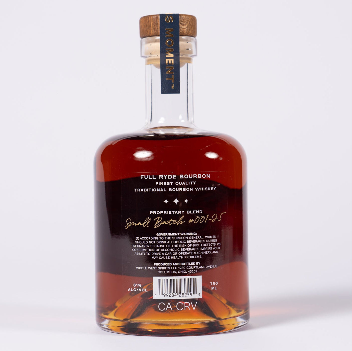 FULL RYDE Bourbon Batch #001-25, 122 Proof